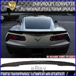 14-17 Chevy Corvette C7 Z51 Package Style Trunk Spoiler Carbon Fiber CF