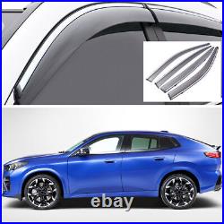 1Set Window Visor Wind Deflector Rain Guard Shade for 2024 2025 BMW X2 28i M35i 1Set Window Visor Wind Deflector Rain Guard Shade for 2024 2025 BMW X2 28i M35i