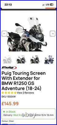 2013 2022 LC Bmw R1200 R1250 Gsa Puig Screen With Wind Deflector