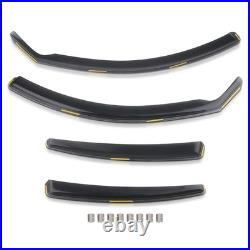 4 In-Channel Wind Deflectors for BMW 3 Series 2005-2012 Front Rear Tinted Black