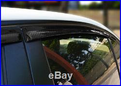 4x BMW Genuine Carbon Fibre Window Wind Deflector Rain Guard 3 Series F30 F80 M3