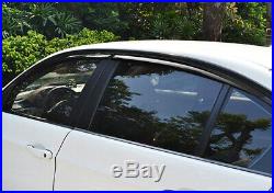 4x Genuine Carbon Fibre Window Wind Deflector Rain Guard Visor BMW 3 Series E90