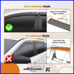 Acrylic Window Wind Deflectors for BMW X1 E84 2010-2015 Rain Guards 4Pcs Black
