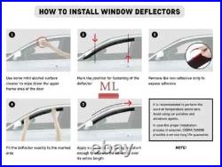 BMW 1 E81 3d 2004-11 Side Window Wind Visors Sun Rain Guard Vent Deflectors