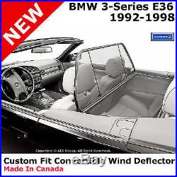 BMW E36 3-Series 92-98 Convertible Wind Break Blocker Stop Screen Deflector