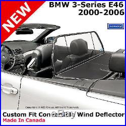 BMW E46 3-Series 00-06 Convertible Wind Break Blocker Stop Screen Deflector