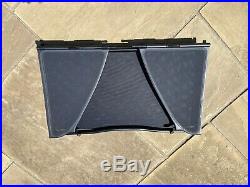 BMW E46 Genuine Convertible Wind Deflector, Black, With Case