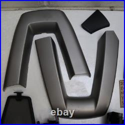 BMW E85 Z4 OEM ROLL BAR TRIM COVER SET SILVER GREY With WIND DEFLECTOR PIECES