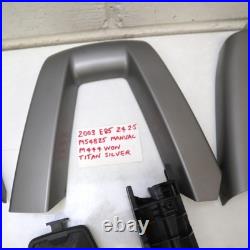BMW E85 Z4 OEM ROLL BAR TRIM COVER SET SILVER GREY With WIND DEFLECTOR PIECES
