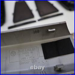BMW E85 Z4 OEM ROLL BAR TRIM COVER SET SILVER GREY With WIND DEFLECTOR PIECES