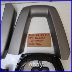 BMW E85 Z4 OEM ROLL BAR TRIM COVER SET SILVR GREY With WIND DEFLECTOR PIECES