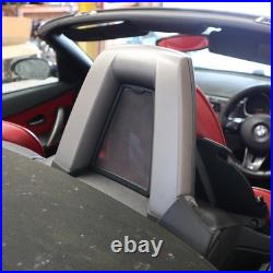 BMW E85 Z4 OEM ROLL BAR TRIM COVER SET SILVR GREY With WIND DEFLECTOR PIECES