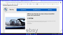 BMW Genuine Wind Rain Sun Smoke Deflector Shield E46 3 Series Cabrio 54317037729