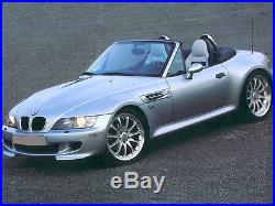 BMW Z3 WIND DEFLECTOR TINTED TO FIT TWIN CHROME HOOPS (Roll Bars not included)