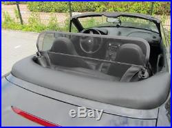 BMW Z3 Wind Deflector Mesh Black 1998 to 2003 fit on the bar hoops