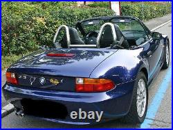 BMW Z3 Wind Deflector Tinted to fit Dual Chrome Hoops (Roll Bars not included)