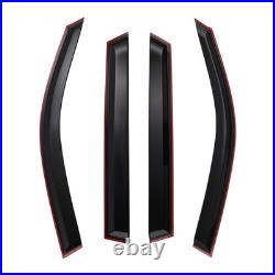 Black Rain Guards for BMW X1 E84 4 2009-2015 Wind Deflectors Window Visors