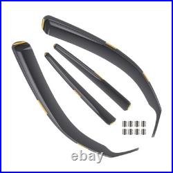 Black Tinted Wind Deflectors For BMW 1 Series F20 2011-2019 In-Channel 4pc