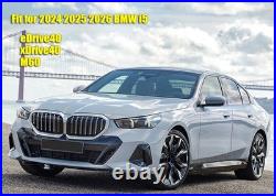 Black Window Vent Visors Wind Deflectors Rain Guards for 2024 2025 2026 BMW i5