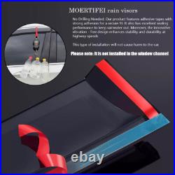 Black Window Vent Visors Wind Deflectors Rain Guards for 2024 2025 2026 BMW i5