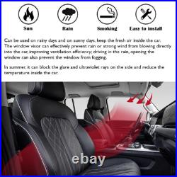 Black Window Vent Visors Wind Deflectors Rain Guards for 2024 2025 BMW 5 Series