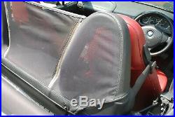 Bmw z3 wind deflector / wind net for cars with factory roll over hoops. 96-03