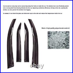 Car Window Vent Visors Wind Deflectors Rain Guards Black for 2011-2017 BMW X3