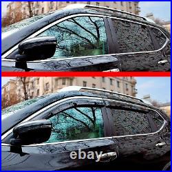Chrome Trim Side Window Visors Sun Rain Guard Deflectors For BMW X7 (G07) 2018