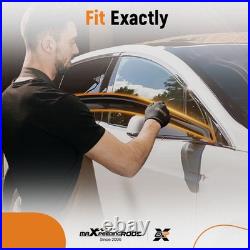 Door Visor Wind Deflectors for BMW X5 E53 1999-2006 Black Tinted Outside Mount