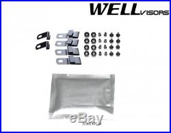 For 06-11 BMW E90 3-Series WellVisors Side Window Visors Deflectors Black Trim