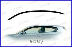 For BMW 1 E81 3d 2004-11 Side Window Wind Visors Sun Rain Guard Vent Deflectors