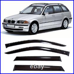 For BMW 3 E46 Wagon 1998-2005 Side Window Wind Visors Sun Rain Guard Deflectors