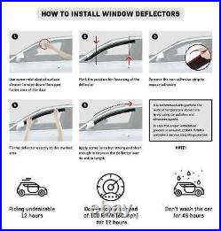For BMW 5 E28 1981-1988 Side Window Wind Visors Sun Rain Guard Vent Deflectors