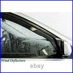For BMW 5 series E60 4-door Saloon 2004-10 Wind Rain Deflectors 4-pc Dark TINTED