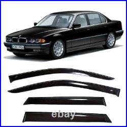 For BMW 7 E38 Sd 1994-01 Side Window Wind Visors Sun Rain Guard Vent Deflectors
