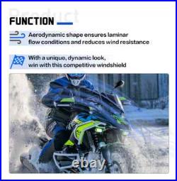 For BMW R1300GS R 1300 GS ADVENTURE Black Windshield Windscreen Wind Deflectors