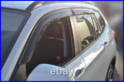 For BMW X1 E84 2009-2015 Side Window Wind Visors Sun Rain Guard Vent Deflectors