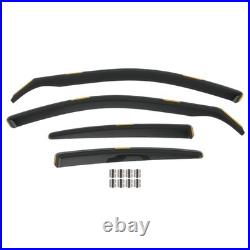 Front Rear In-Channel Vent Visors For BMW 5 Series Saloon E60 04-10 Smoked 4x