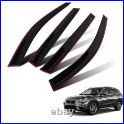 Front & Rear Window Visors for BMW X1 F48 2015-2022 Rain Guards Wind Deflectors