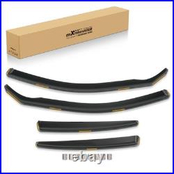 In-Channel Tinted Vent Visors For BMW 5 Series E60 Saloon 04-10 Front+Rear 4pc