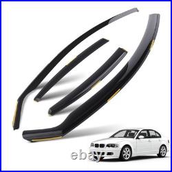 In-Channel Wind Deflectors for BMW 3 Series 2005-2012 Front Rear Tinted