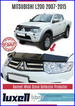 Mitsubishi L200 2007-2015 Bonnet Wind Stone Deflector Protector Not Bonnet Bra