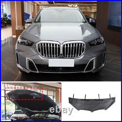 PU Leather Car Bonnet Hood Bra Wind & Bug Deflectors For BMW X5/X5L 2019-2023