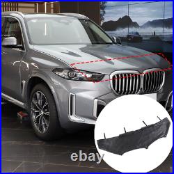 PU Leather Car Bonnet Hood Bra Wind & Bug Deflectors For BMW X5/X5L 2019-2023