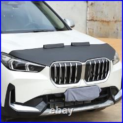 PU Leather Car Bonnet Hood Bra Wind Bug Deflectors Protector For BMW X1 2023-24