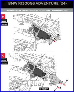 Puig Rear Lower Wind Deflectors Matte Black BMW R1300GS Adventure 2024 2026
