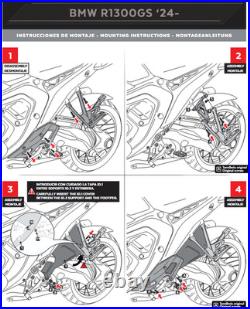 Puig Rear Lower Wind Side Deflectors Matte Black BMW R1300GS 2023 2026