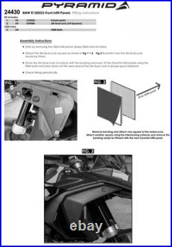 Pyramid Front Side Panels Wind Deflectors Trophy Blue BMW R 1300 GS 2023 2025