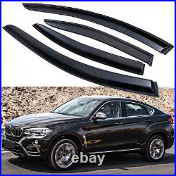 Rain Guards Window Visors Vent Wind Deflectors for BMW X6 35i 50i 2015-2019 X6 M