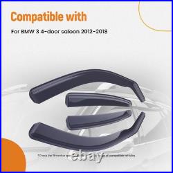 Rain Shields for BMW 3 Series F30 2012-2018 Window Deflectors In Channel Mount
